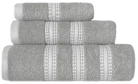 Πετσέτες Promise (Σετ 3τμχ) Grey Nef-Nef Σετ Πετσέτες 70x140cm 100% Βαμβάκι