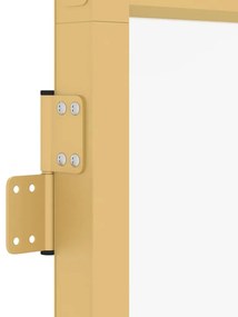 vidaXL Εσωτερική Πόρτα Χρυσή 93 x 201,5 εκ. Ψημένο Γυαλί &amp; Αλουμίνιο