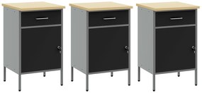 vidaXL Σετ Εργαλειοθήκης 8 Τεμαχίων Μαύρο Χάλυβα