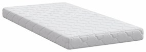 vidaXL Στρώμα με Επίστρωμα Καρύδας Λευκό 120 x 60 cm PU Αφρός
