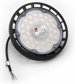 Στεγανή Βιομηχανική Καμπάνα UFO LED 100W Μαύρο 3-9021000 Lumen-3-9021000-Μαύρο 3-9021000