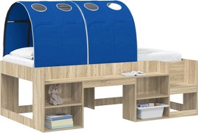 vidaXL Κρεβάτι Τούνελ 2 pcs Μπλε 211 x 67.5 x 2 εκ. Πολυεστέρας