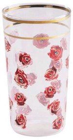 Ποτήρι Νερού Roses 15961 7x13cm Multi Seletti Γυαλί