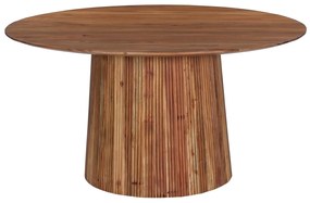 DINING TABLE ROUND GROOT  SOLID ACACIA WOOD IN NATURAL Φ150x76Hcm.