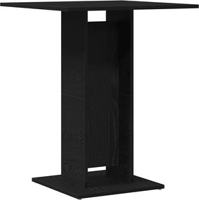 vidaXL Τραπέζι Μπιστρό Μαύρο Δρυς 60x60x75 εκ. από Τεχνητό Ξύλο