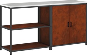 vidaXL Σετ Αποθήκευσης Κουζίνας HATTEM 2 pcs Σκ rusty Ατσάλι