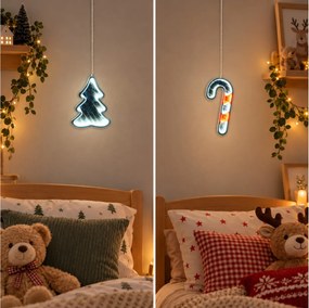 ΣΥΡΜΆΤΙΝΑ &amp; PVC ΛΑΜΠΆΚΙΑ LED MIRROR TREE 15CM INFINITY LED