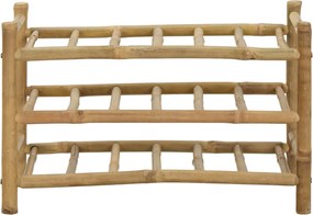 vidaXL Ράφι Κρασιού Φυσικό 57 x 29,5 x 36 εκ. Μπαμπού