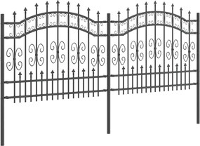 vidaXL Φράχτης Κήπου Kampen Γκρι 240 x 140 cm