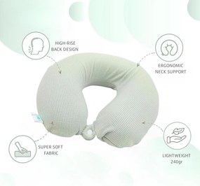 Μαξιλαράκι Ταξιδίου Memory Foam Σχήμα Πέταλο - Πράσινο