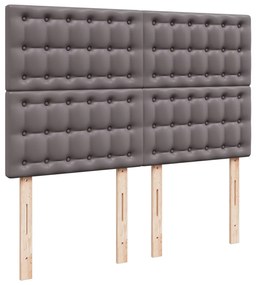 ΚΡΕΒΑΤΙ BOXSPRING ΜΕ ΣΤΡΩΜΑ ΓΚΡΙ 140X190ΕΚ. ΑΠΟ ΣΥΝΘΕΤΙΚΟ ΔΕΡΜΑ 3293022