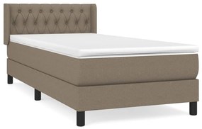 ΚΡΕΒΑΤΙ BOXSPRING ΜΕ ΣΤΡΩΜΑ TAUPE 100 X 200 ΕΚ. ΥΦΑΣΜΑΤΙΝΟ 3129933