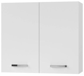 CHARLOTΤE Πάνω Ντουλάπι 80x30.5x71.8εκ με μεταλλικά χερούλια Λευκό - SO-CV80W - SO-CV80W