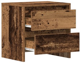vidaXL Κομοδίνο 2 τεμ Παλιό Ξύλο 45x34x44,5 εκ Επεξεργασμένο Ξύλο