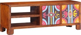 vidaXL Ντουλάπι τηλεόρασης πολύχρωμο 110x30x40 μασίφ ξύλο ακακίας