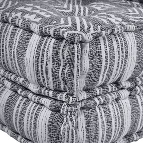 vidaXL Pouffe Modular  σε γκρι - 70x70x36 εκ. ύφασμα