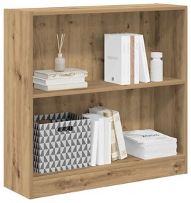 vidaXL Βιβλιοθήκη Αρτισιανή Δρυς 80x24x76 εκ. από Επεξεργασμένο Ξύλο