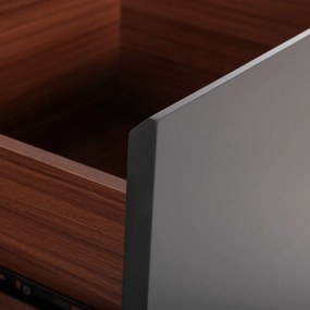 ΕΠΙΠΛΟ ΤΗΛΕΟΡΑΣΗΣ HUDSON HM9748 MDF ΚΑΠΛΑΜΑΣ ΚΑΡΥΔΙΑΣ ΚΑΡΥΔΙ&amp;ΣΚΟΥΡΟ ΓΚΡΙ 180x40x50Υ