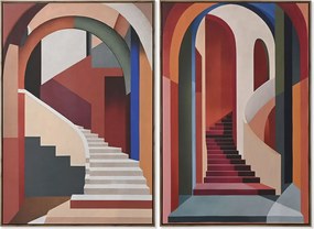 Καμβάς Home ESPRIT πολυστερίνη Καμβάς 80 x 4,5 x 120 cm