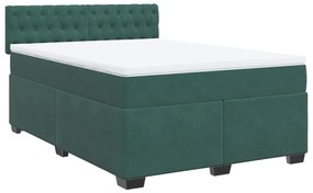 ΚΡΕΒΑΤΙ BOXSPRING ΜΕ ΣΤΡΩΜΑ ΣΚΟΥΡΟ ΠΡΑΣΙΝΟ 140X190ΕΚ. ΒΕΛΟΥΔΙΝΟ 3286315