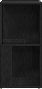 vidaXL Γωνιακά ράφια Μαύρη Οξυά 33 x 33 x 67 cm Επεξεργασμένο ξύλο