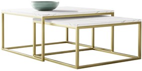 Σετ τραπεζάκια σαλονιού Stolik Dual Zloty-Marmaro