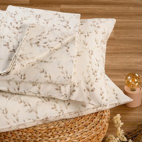 Σεντόνι King Size Με Λάστιχο + Μαξιλαροθήκες Melinen Ultra Line Mini Armel Mocca