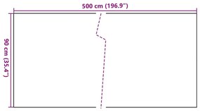 ΔΙΑΧΩΡΙΣΤΙΚΟ ΒΕΡΑΝΤΑΣ ΜΑΥΡΟ 500 X 90 ΕΚ. ΑΠΟ ΣΥΝΘΕΤΙΚΟ ΡΑΤΑΝ 156302