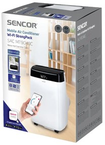 Φορητό Κλιματιστικό Ψύξης Sencor SAC MT9040C 9.000 BTU/h Wi-Fi StrongPack 35m² 65dBA Λευκό