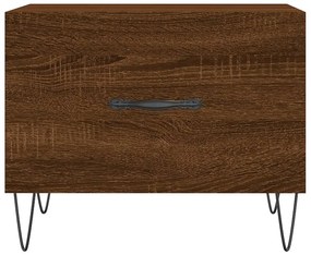 vidaXL Τραπεζάκια Σαλονιού 2 τεμ Brown Oak 50x50x40 εκ Επεξ. Ξύλο