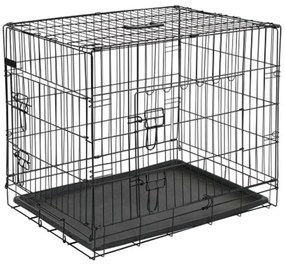 @Pet Κλουβί Μεταφοράς Σκύλου Μαύρο 107 x 70 x 77,5 εκ. από Μέταλλο - Μαύρο