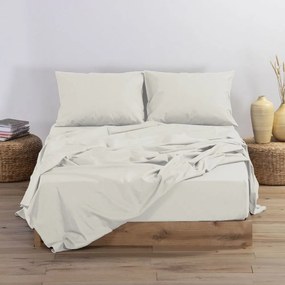 Σεντόνι Basic Με Λάστιχο Ecru Nef-Nef Μονό 100x230cm 100% Βαμβάκι