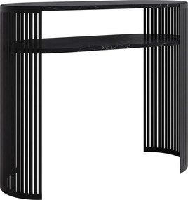 Κονσόλα Fikoli-Μαύρο Μάρμαρο - Μαύρο