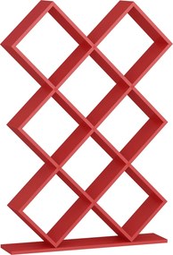 Βιβλιοθήκη Κόκκινο FLAASA 90x19.5x129
