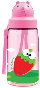 Παγούρι 450ml Με Καλαμάκι Laken Μπανάνα/Φράουλα