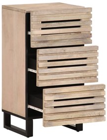 vidaXL Ντουλάπι 40x34x75 εκ. από Μασίφ Ξύλο Μάνγκο