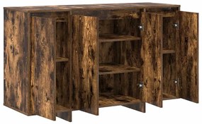 vidaXL Πλαϊνό γραφείο Καπνιστή δρυς 120 x 41 x 75 εκ.
