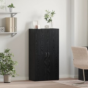 vidaXL Γραφείο Ντουλάπι Μαύρη δρυς 60 x 32 x 115 cm Επεξεργασμένο ξύλο