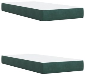 ΚΡΕΒΑΤΙ BOXSPRING ΜΕ ΣΤΡΩΜΑ ΣΚΟΥΡΟ ΠΡΑΣΙΝΟ 200X200ΕΚ. ΒΕΛΟΥΔΙΝΟ 3293299