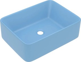 vidaXL Νιπτήρας Πολυτελής Γαλάζιο Ματ 41 x 30 x 12 εκ. Κεραμικός