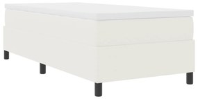 vidaXL Κρεβάτι με Στρώμα Κρέμα 80x200 εκ από Κορντούρα