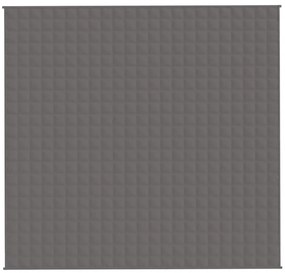 vidaXL Κουβέρτα Βαρύτητας Γκρι 220 x 240 εκ. 15 κ. Υφασμάτινη