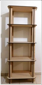 Intra απο ξύλο plywood 3mm-4mm πάχος - Estante 5 Niveles (ράφι) Δίασταση 30x30 cm Intraeaxys-qomr5813