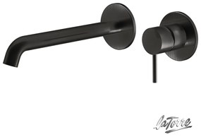La Torre ELLE 316 Black Brushed PVD Μπαταρία Νιπτήρος εντοιχισμού 2 οπών
