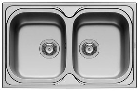 Kitchen Sink Stainless Steel Pyramis Coventry 86x50 cm 2B 86x50x20 εκ.