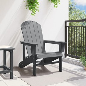 vidaXL Καρέκλα Adirondack  Ανοιχτό γκρι 74x82x91 cm HDPE