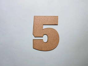 Intra απο ξύλο plywood 3mm-4mm πάχος - Ξύλο Αριθμός 5 Αποκοπή Αριθμός Πέντε Σχήμα Δίασταση 30x30 cm Intraeaxys-e1gkjexo