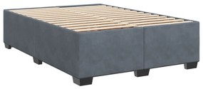 ΚΡΕΒΑΤΙ BOXSPRING ΜΕ ΣΤΡΩΜΑ ΣΚΟΥΡΟ ΓΚΡΙ 140X190 ΕΚ. ΒΕΛΟΥΔΙΝΟ 3288613