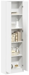 vidaXL ντουλάπα  Λευκή 55x25x189 εκ. από επεξεργασμένο ξύλο