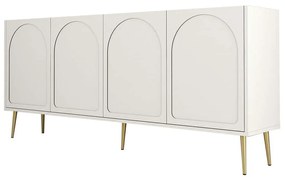 Μπουφές Lyon 845HCT5528 180x35x80cm Cream Μοριοσανίδα, Μελαμίνη